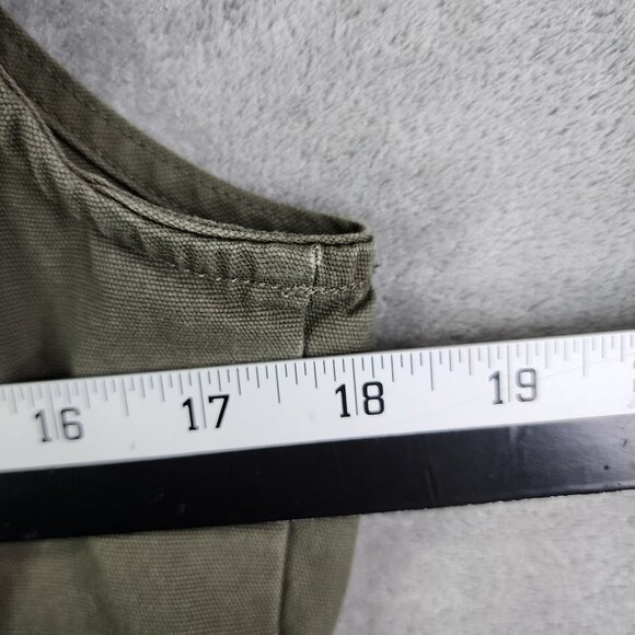 Womens Olive Green Sebby Sleeveless Utility Vest Pockets & Drawstring Waist S - Picture 7 of 9